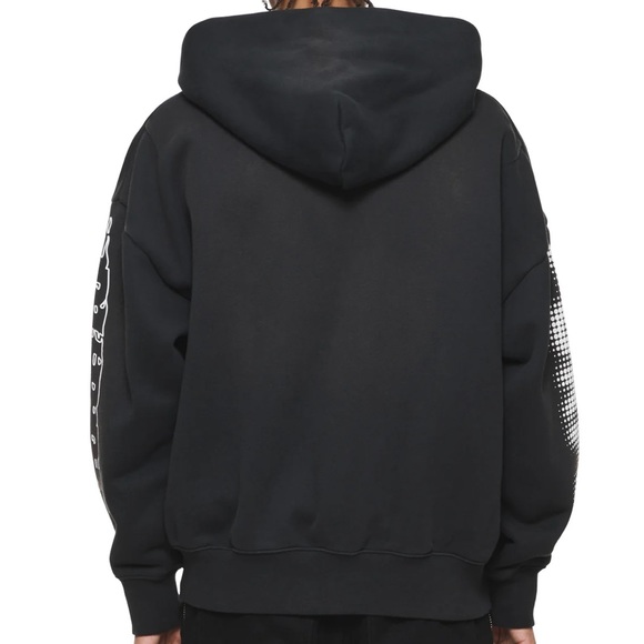 PURPLE BRAND Black Wordmarks Full Zip Hoodie XS - Picture 2 of 8